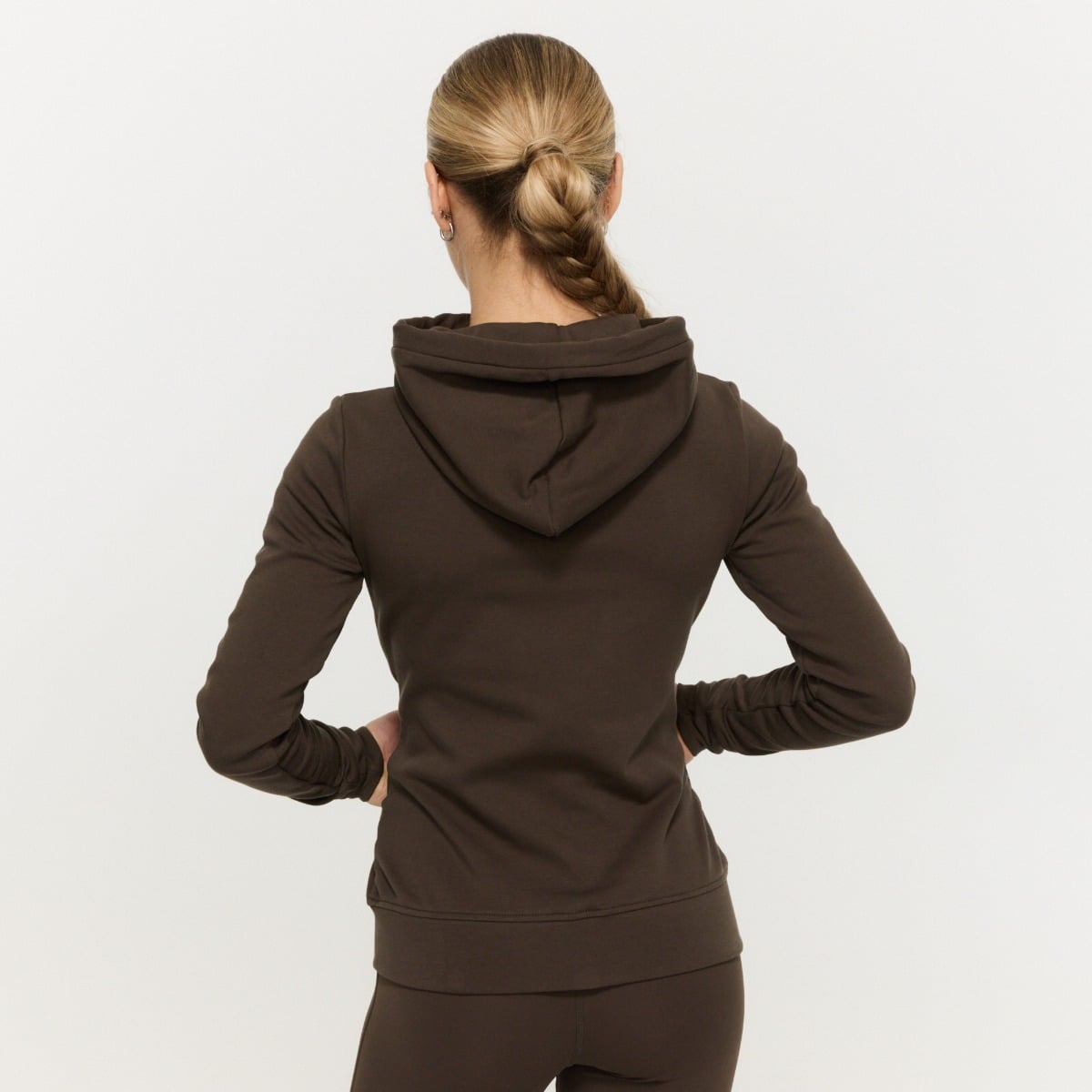Women‘s Limitless Zip Up Hoodie Espresso - GymBeam