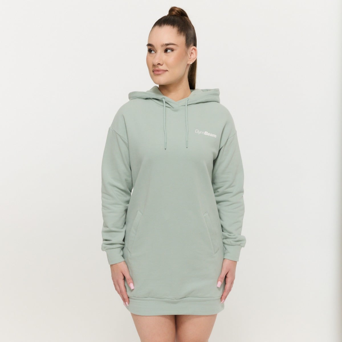 Women‘s Limitless Longline Hoodie Eucalypt - GymBeam