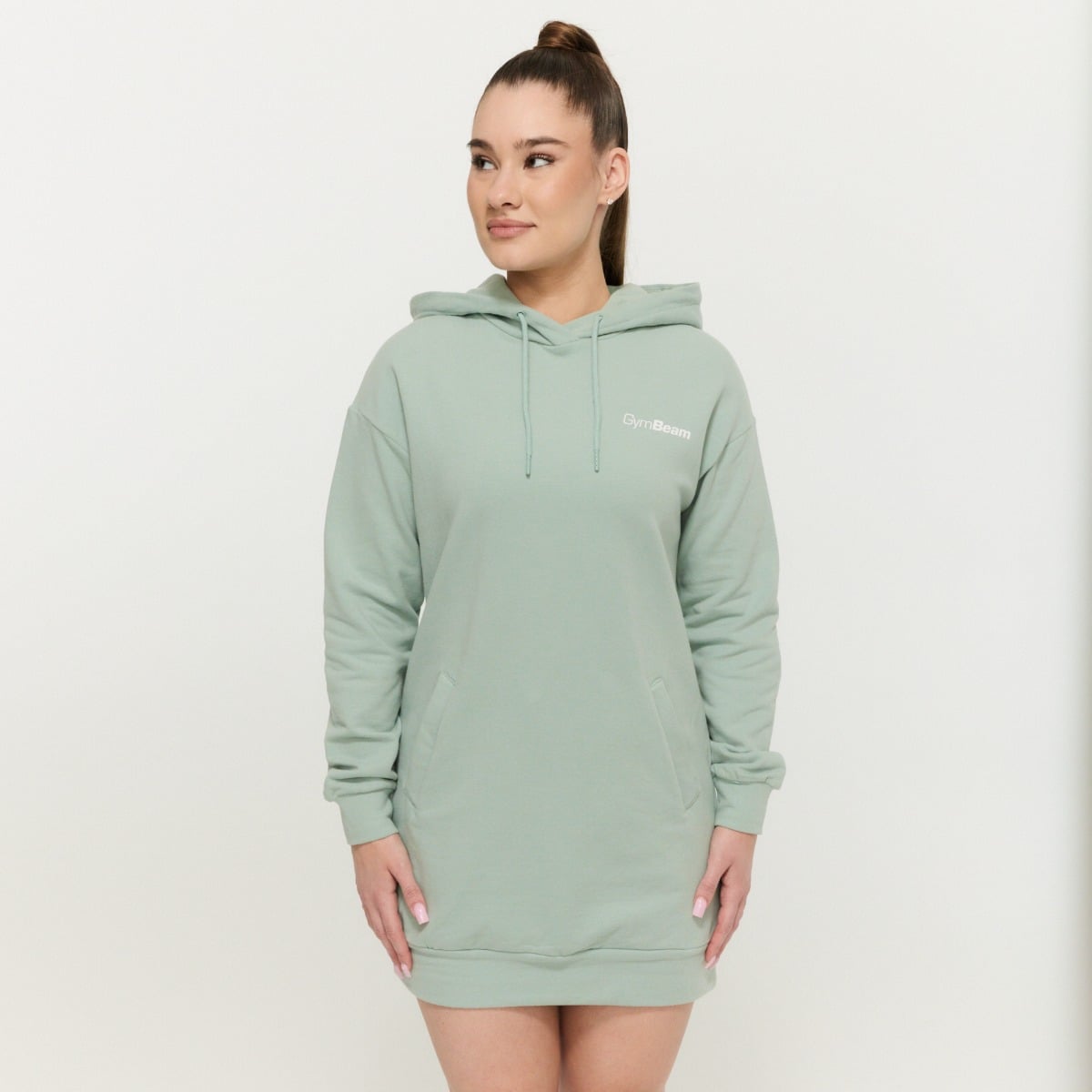 Women‘s Limitless Longline Hoodie Eucalypt - GymBeam