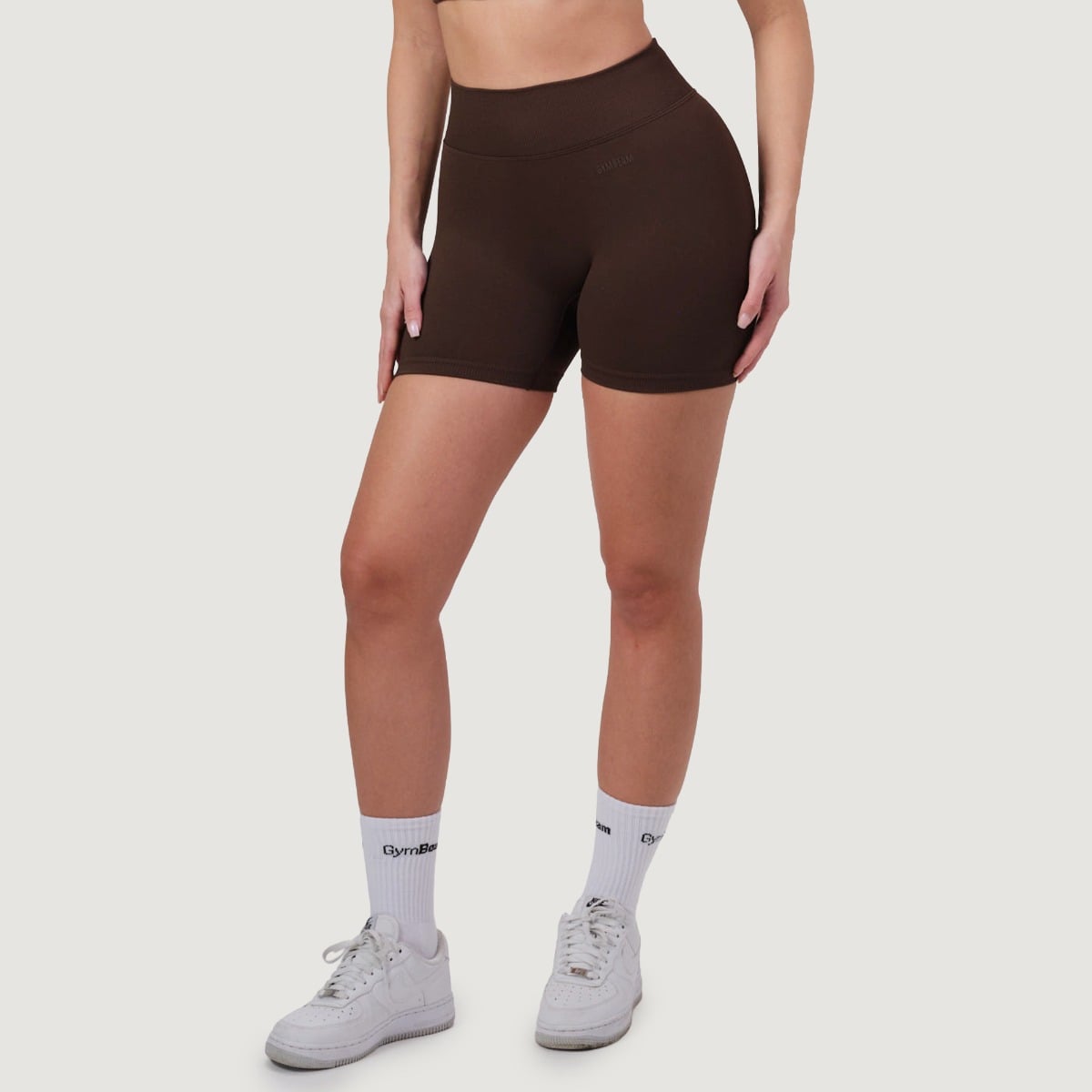 Women‘s NEO Seamless Shorts Mocha - GymBeam
