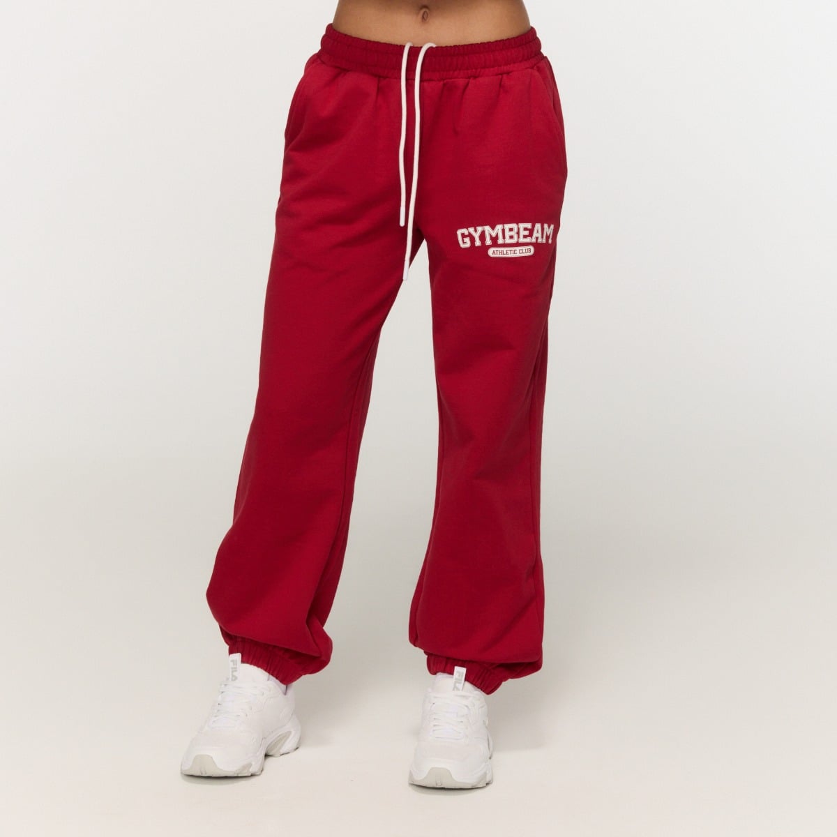 Women‘s Varsity Joggers Red - GymBeam