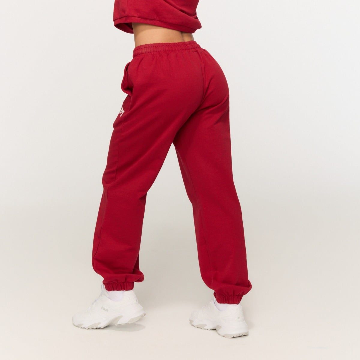 Women‘s Varsity Joggers Red - GymBeam