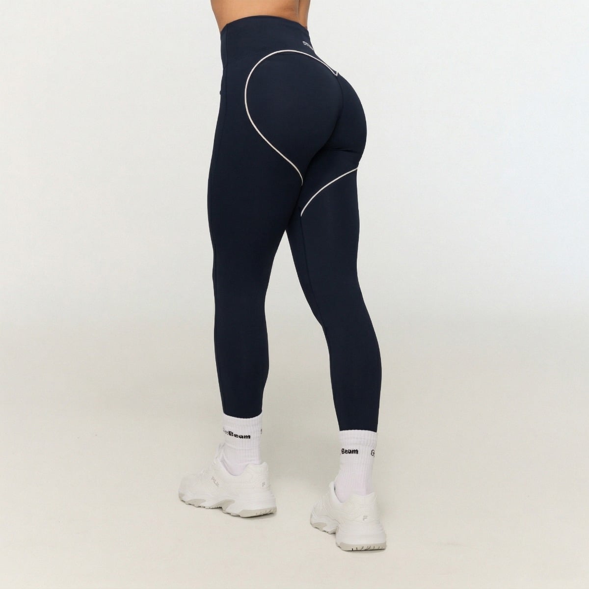 Women‘s Varsity Leggings Blue - GymBeam