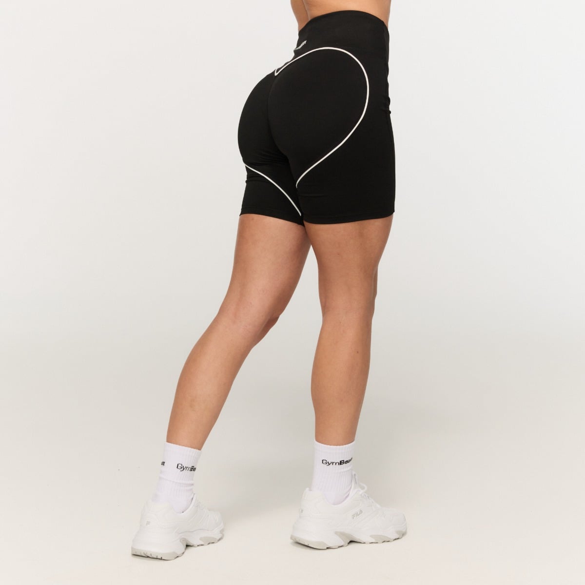 Women‘s Varsity Shorts Black - GymBeam
