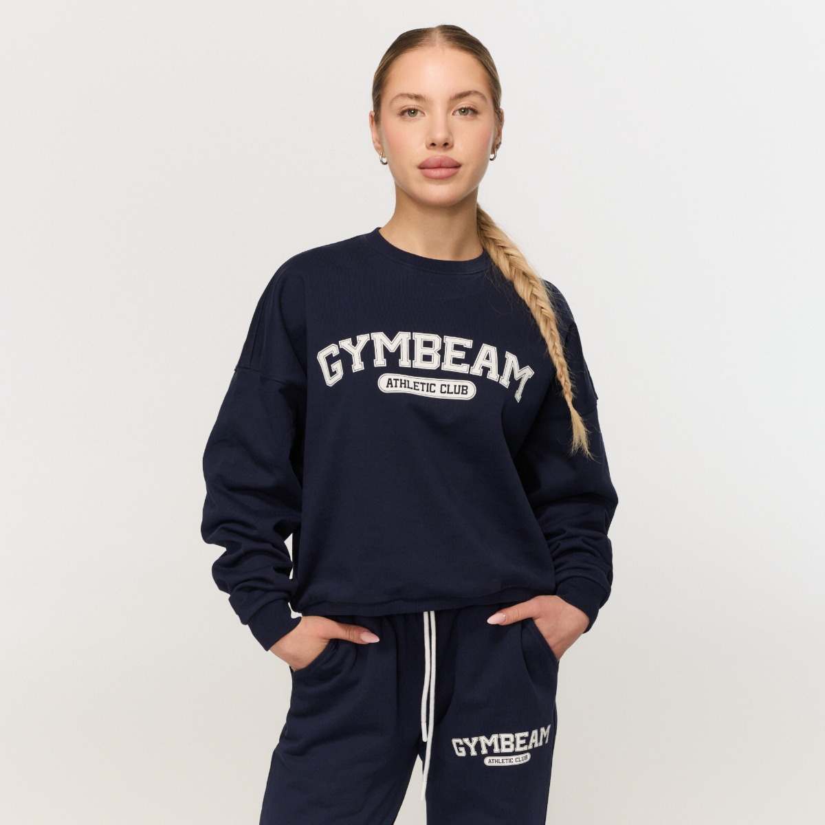 Women’s Varsity Sweatshirt Blue - GymBeam