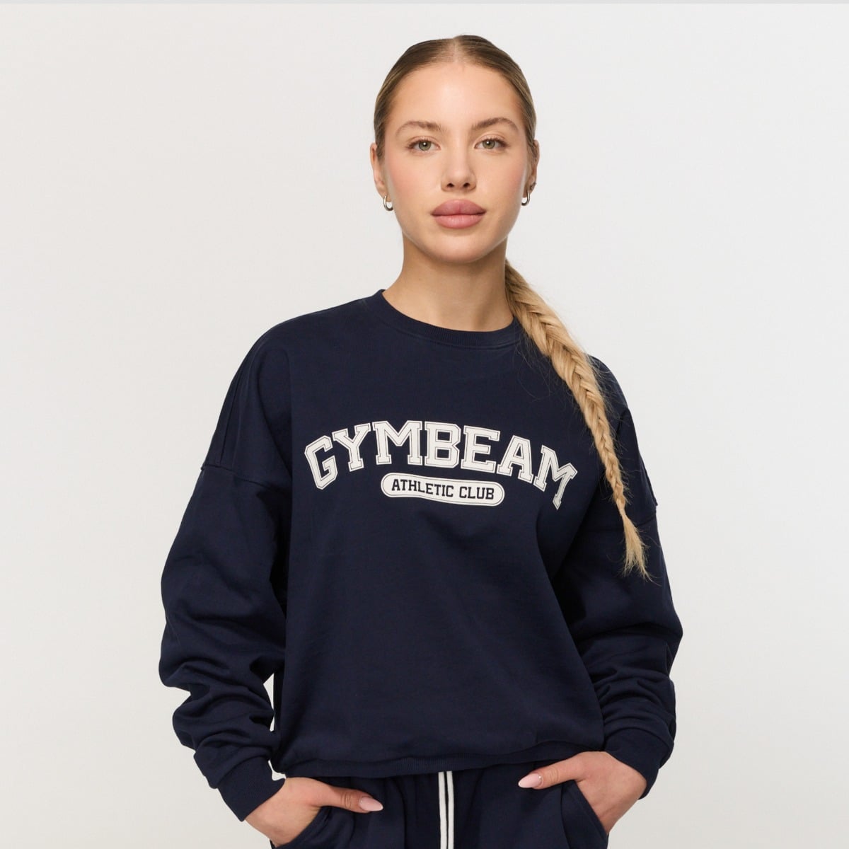 Women’s Varsity Sweatshirt Blue - GymBeam