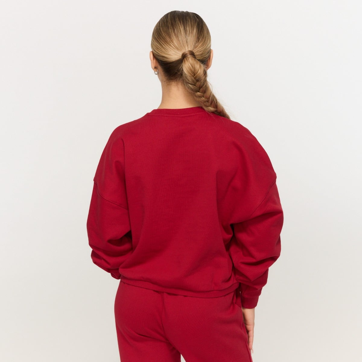 Women‘s Varsity Sweatshirt Red - GymBeam