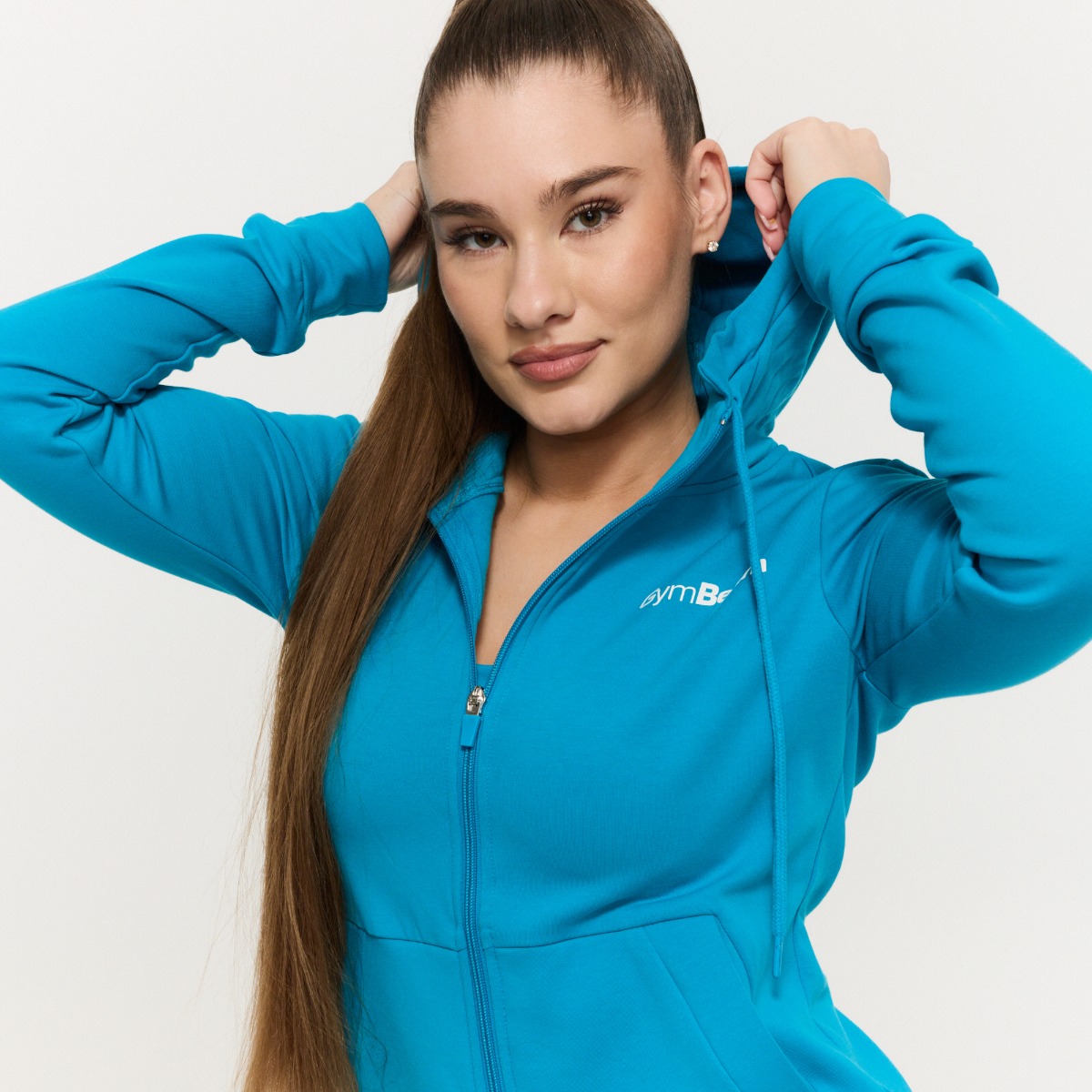 Women‘s Limitless Zip Up Hoodie Aquamarine - GymBeam