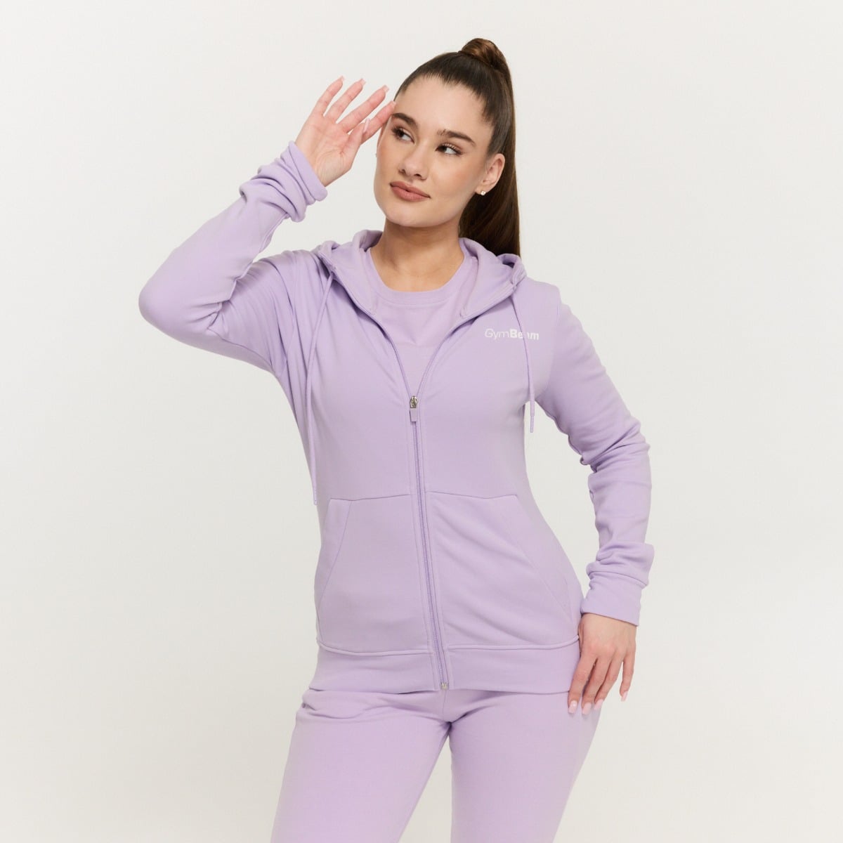 Women‘s Limitless Zip Up Hoodie Lavender - GymBeam