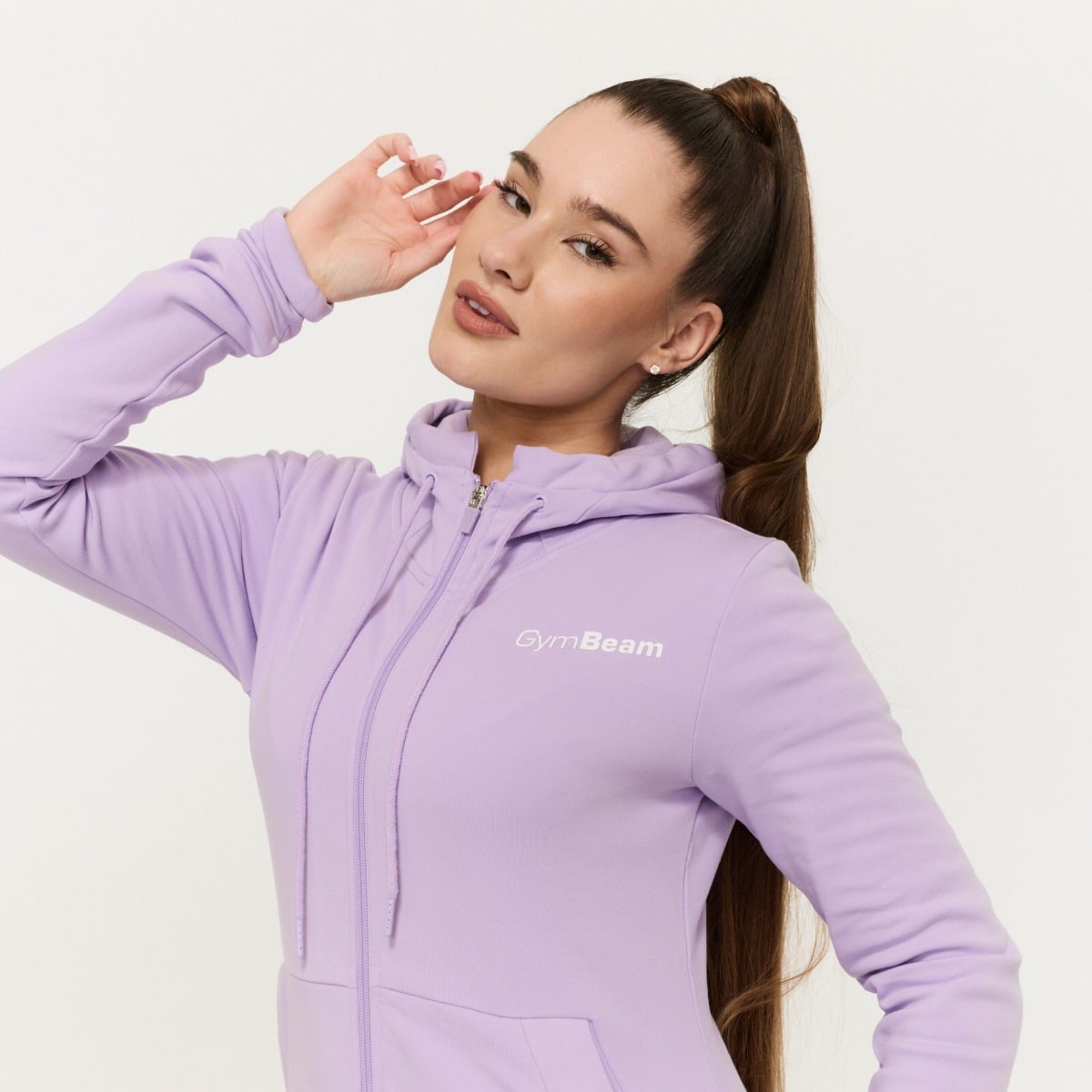 Women‘s Limitless Zip Up Hoodie Lavender - GymBeam