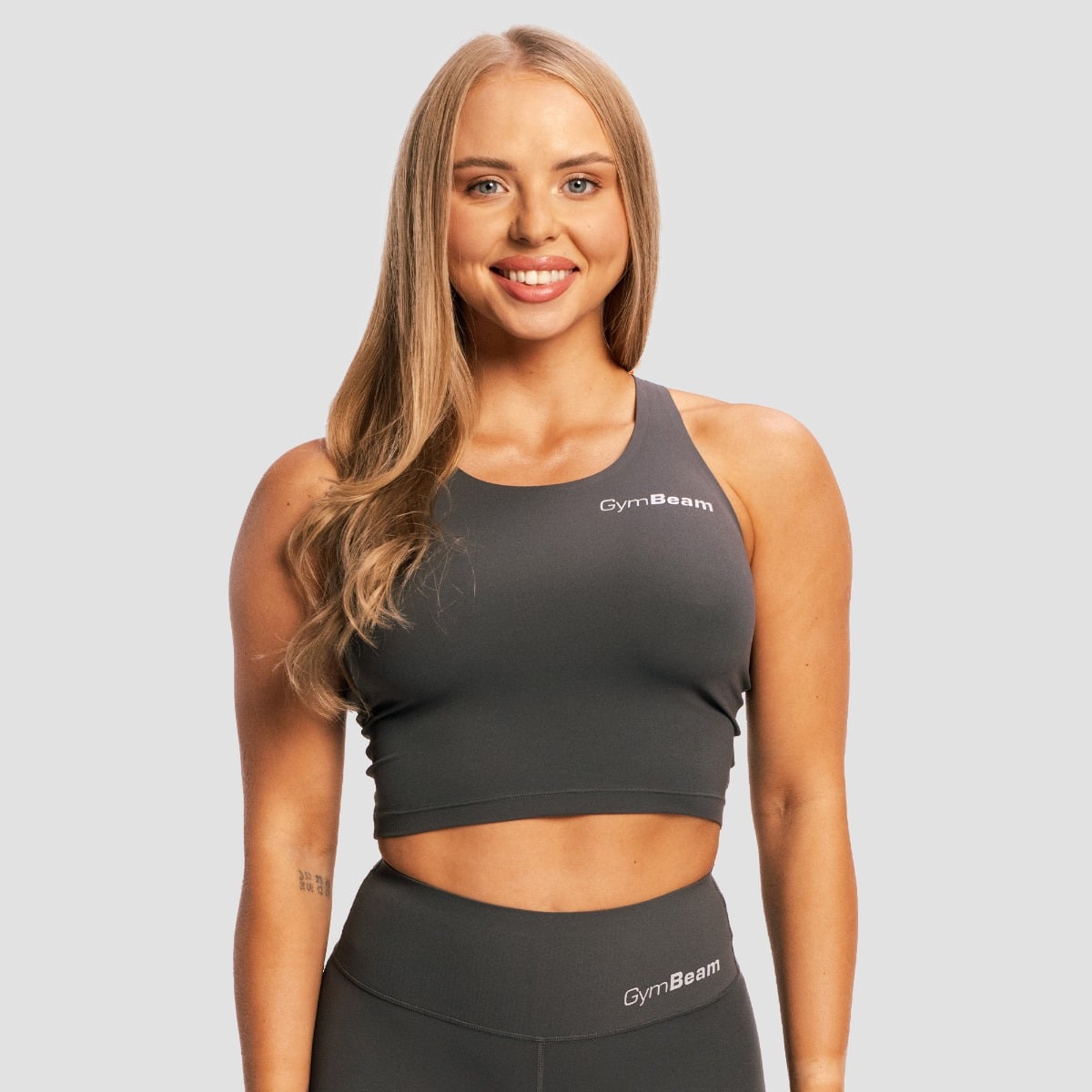 Women‘s BEAT Sports Top Charcoal - GymBeam