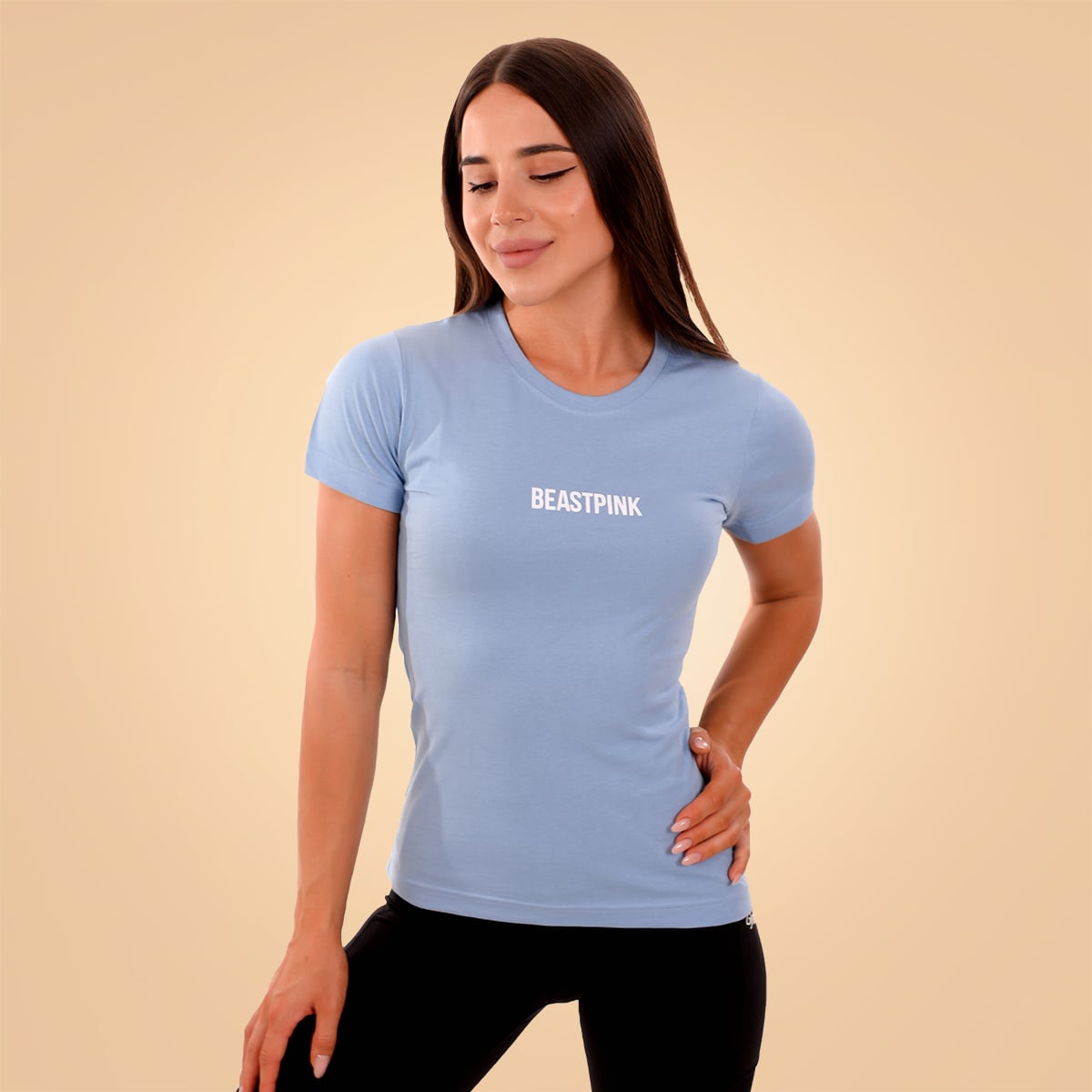 Women‘s Daily T-Shirt Baby Blue - BeastPink