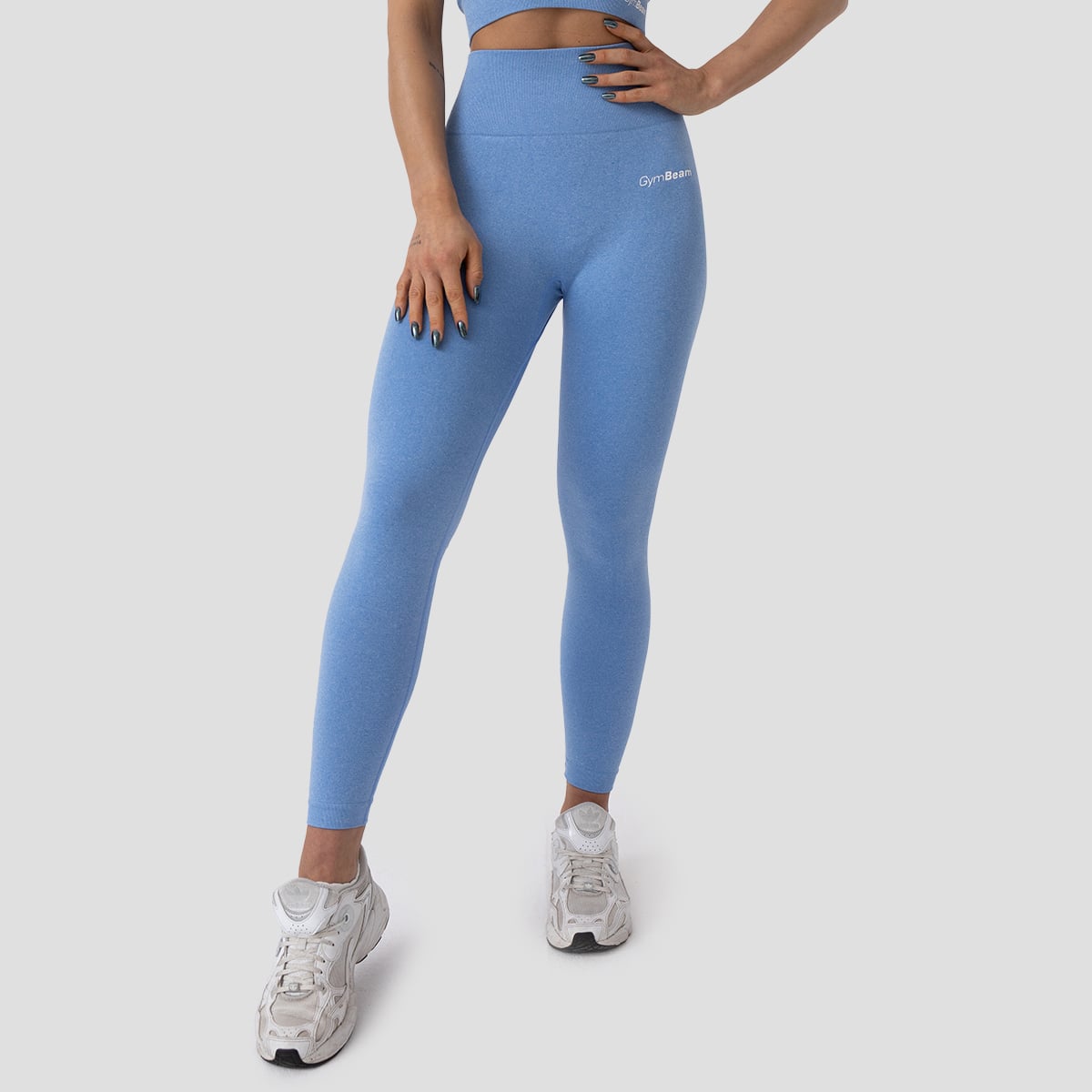 Women‘s FLO Leggings Blue - GymBeam