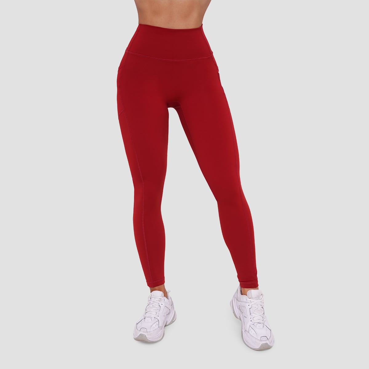 Women‘s Ignite Leggings Dark Red - GymBeam