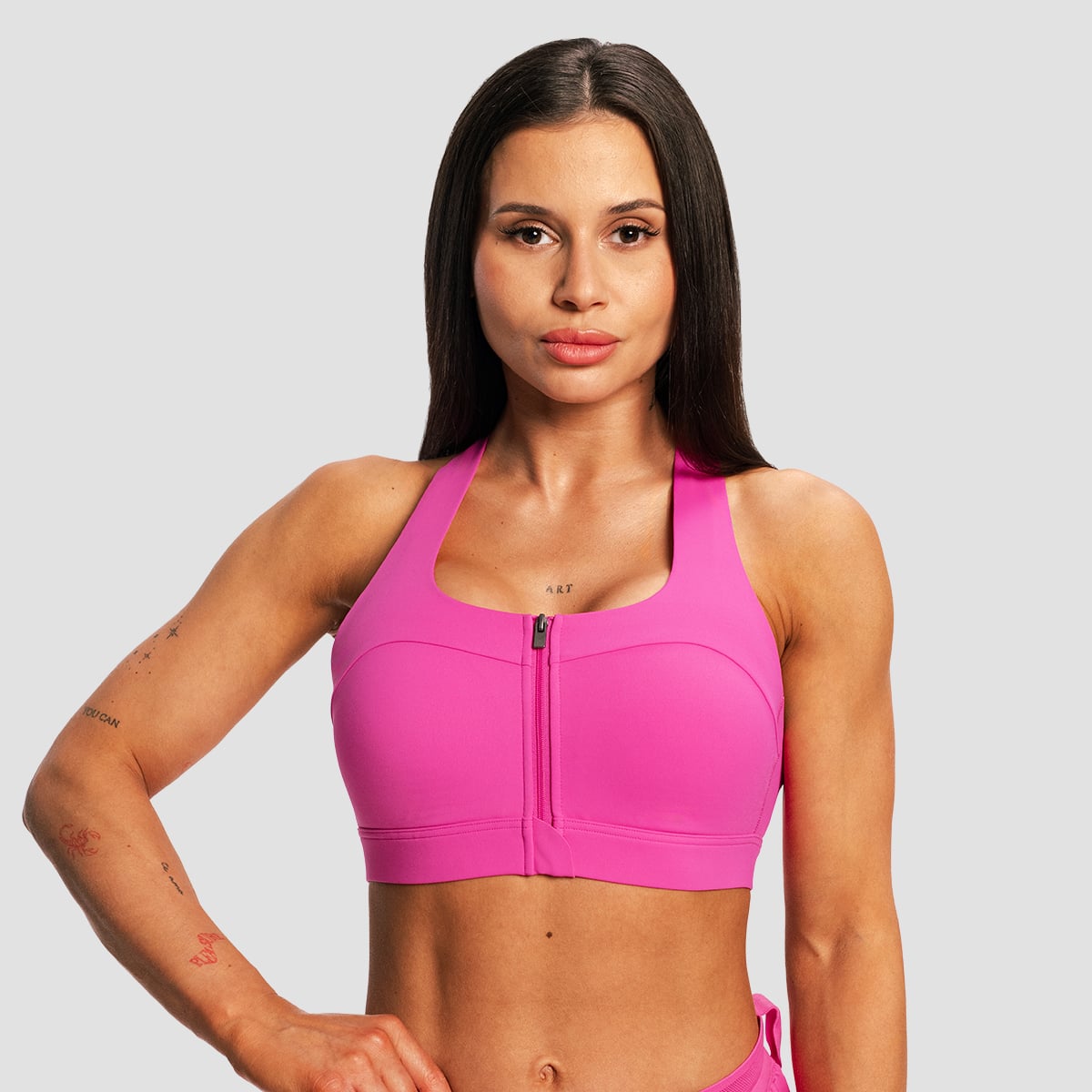 Women‘s Pulse X Running Sports Bra Purple - GymBeam