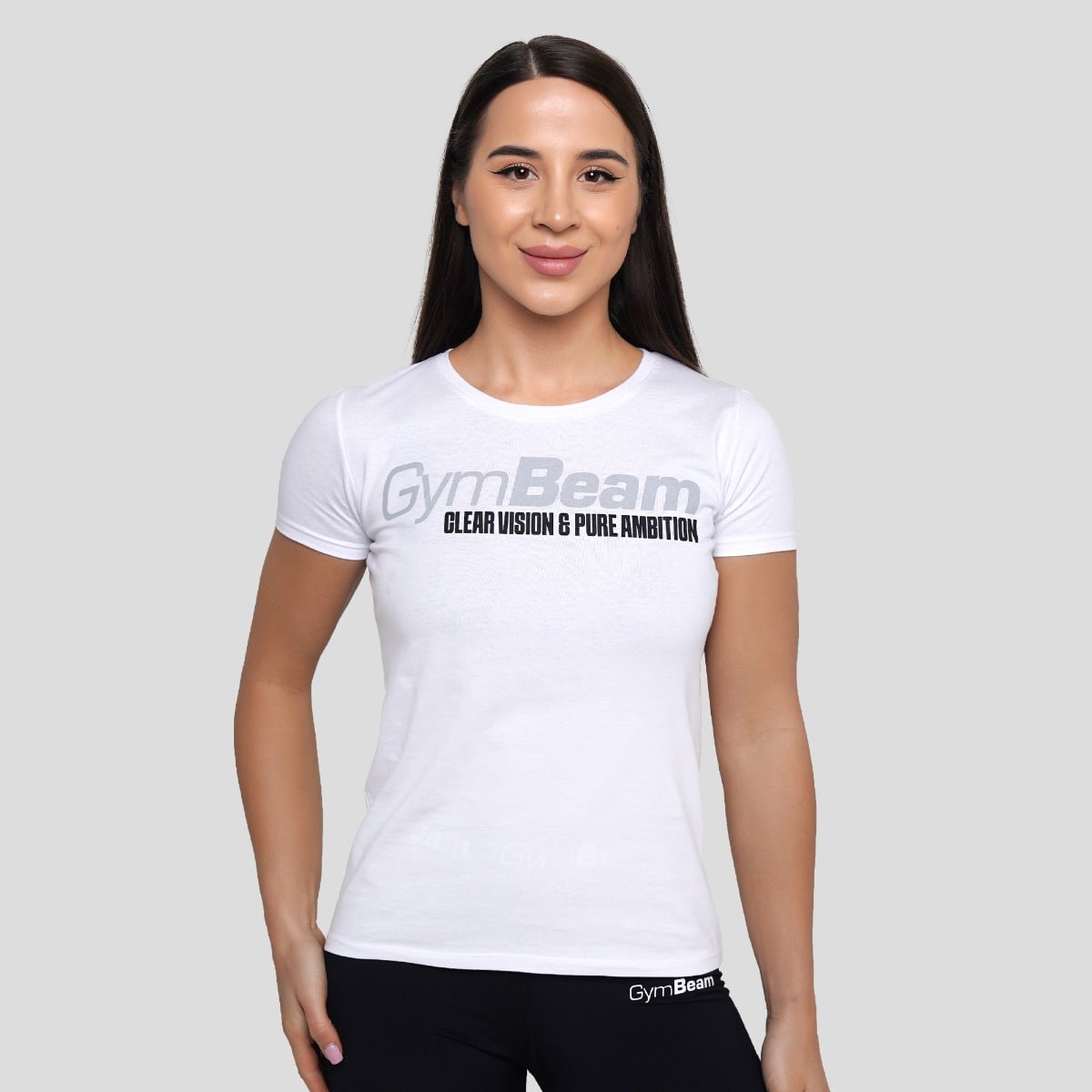 Women‘s Pure Ambition T-shirt White - GymBeam
