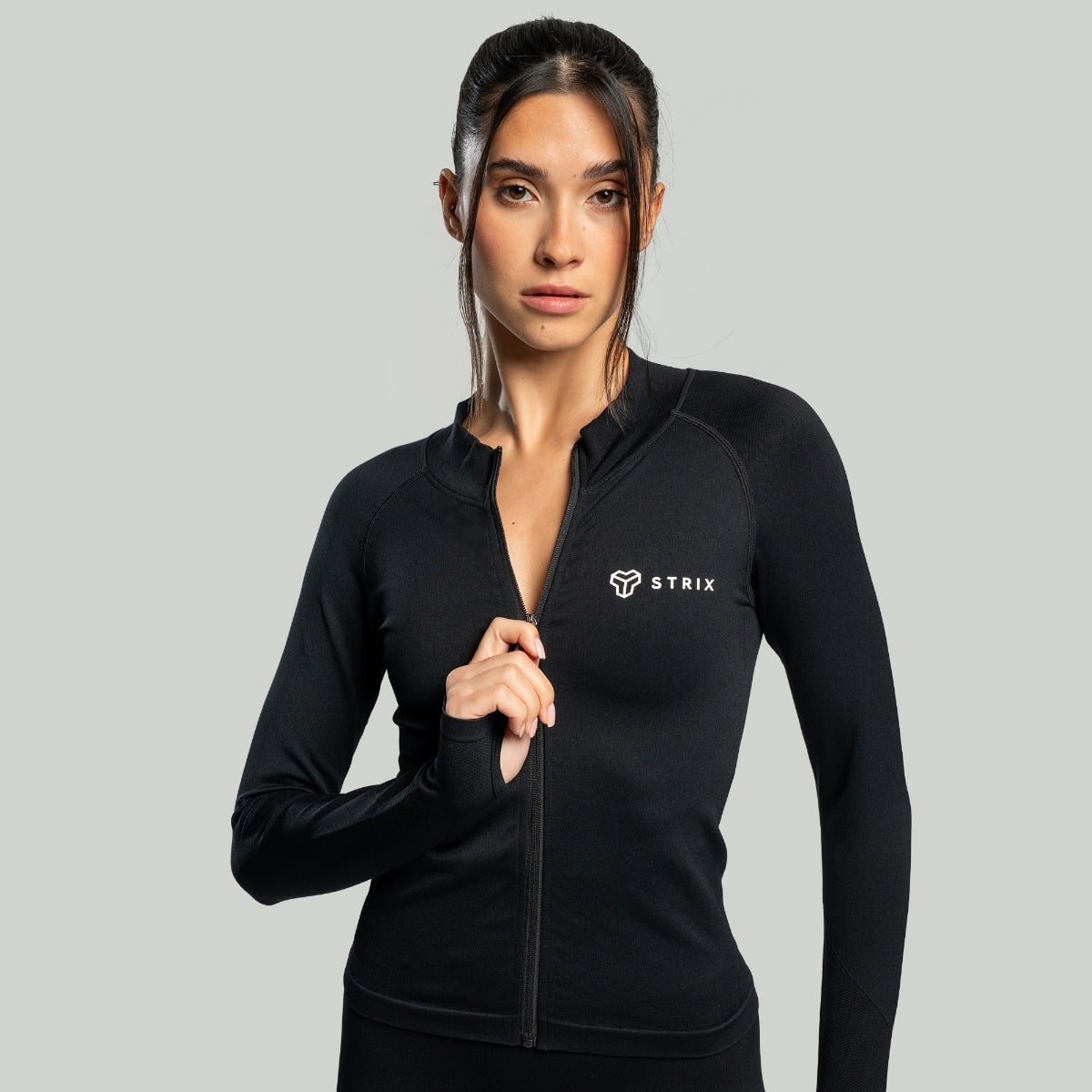 Women’s Seamless Sports Top Black - STRIX