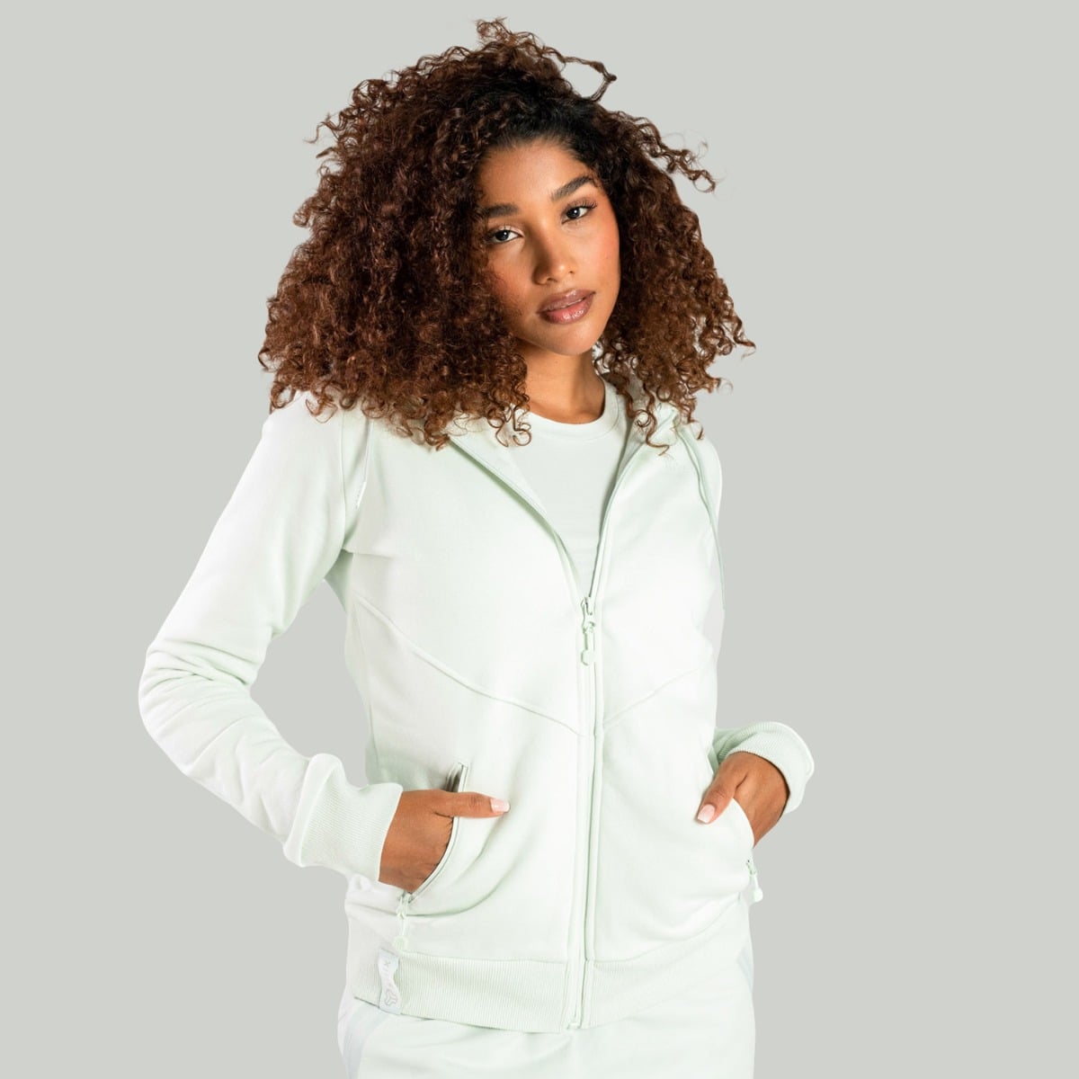 Women‘s Nova Zip Up Hoodie Moon Grey - STRIX