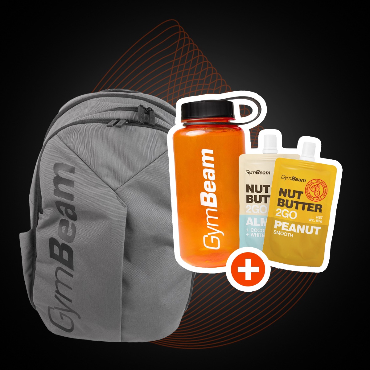 Mono Backpack Grey - GymBeam + gifts