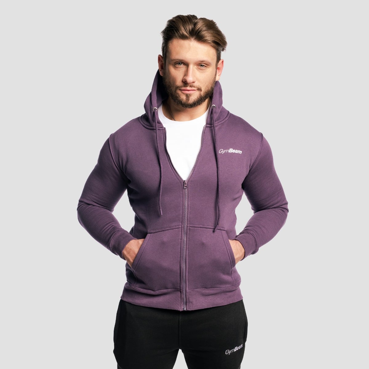 Zipper Hoodie Obsidian - GymBeam