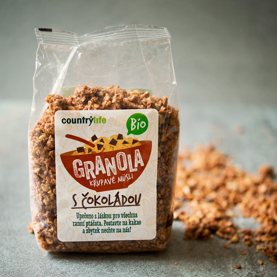 BIO Granola - Crispy Oatmeal 350g - Country Life