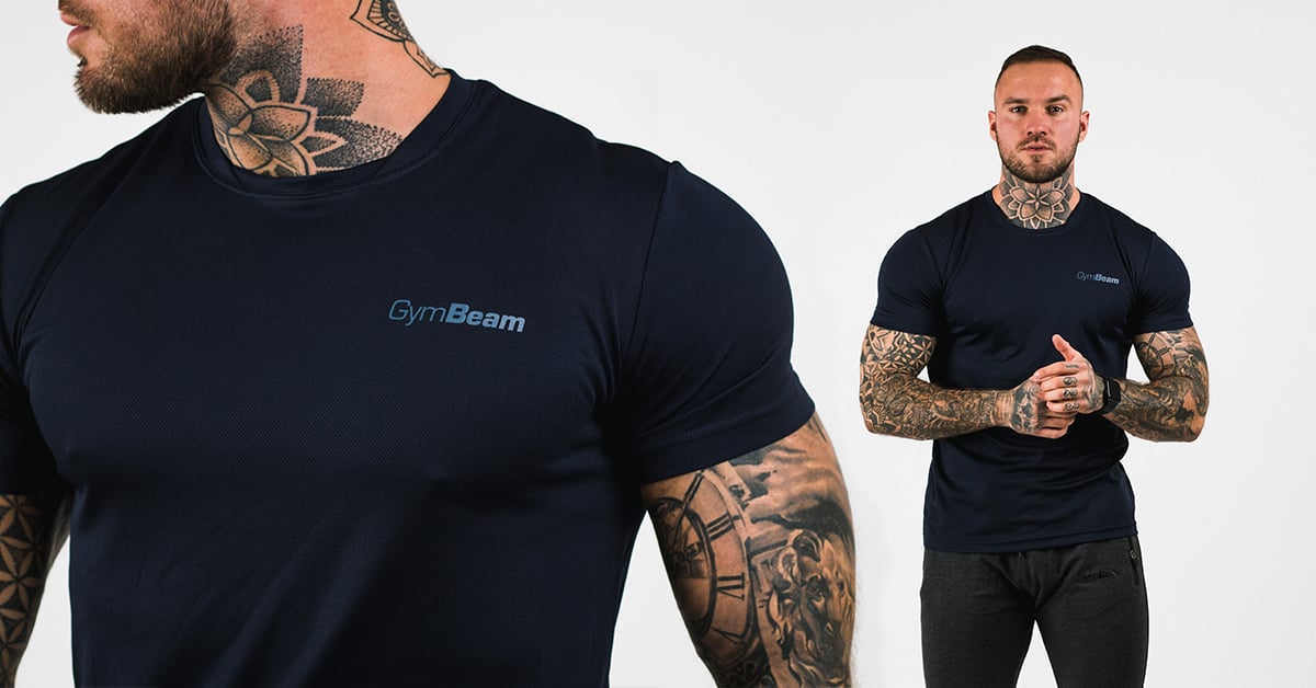 Men's T-shirt TRN Navy - GymBeam