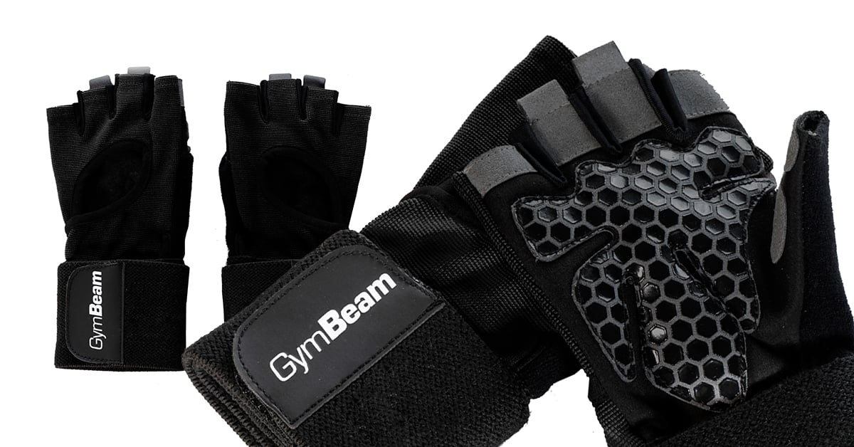 Dámské fitness rukavice Guard Black - GymBeam