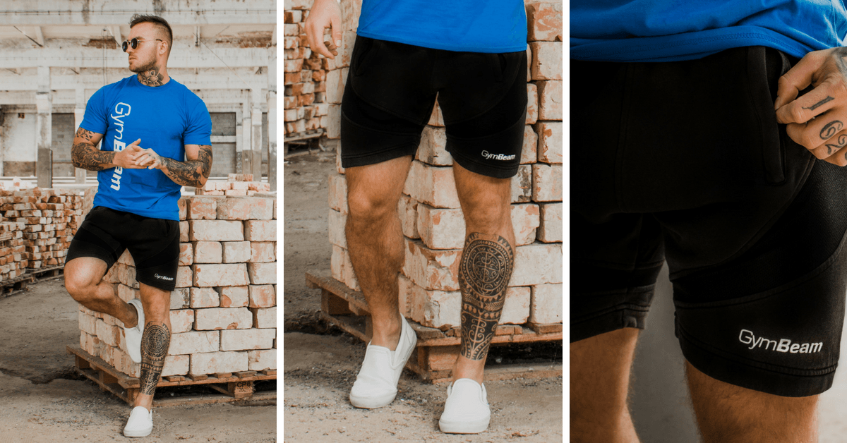 Men’s shorts Flexin Black - GymBeam