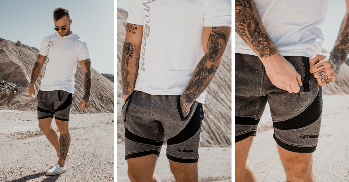 Men’s shorts Flexin Dark Grey - GymBeam