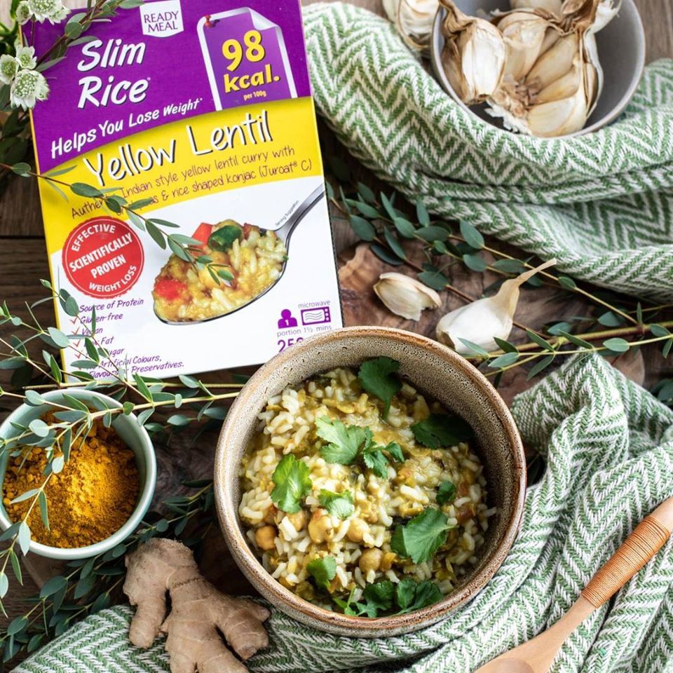 Ready-to-Eat Meal Slim Rice Yellow Lentil 250 g - Slim Pasta