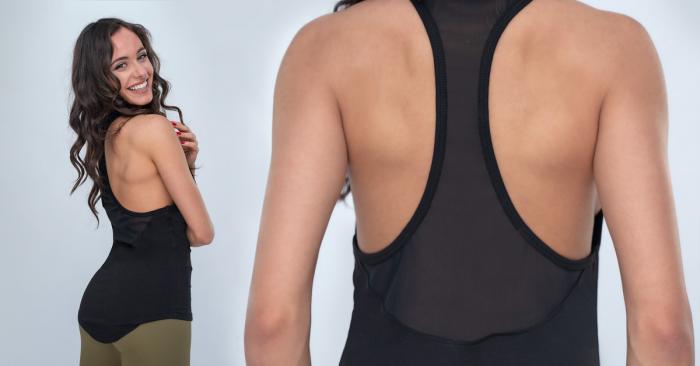 Womens Tank Top Mesh Black - GymBeam