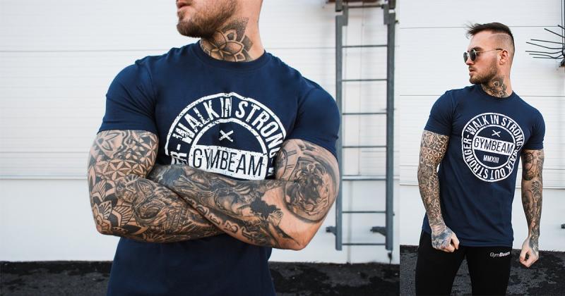 T-shirt Walk In Strong Navy - GymBeam