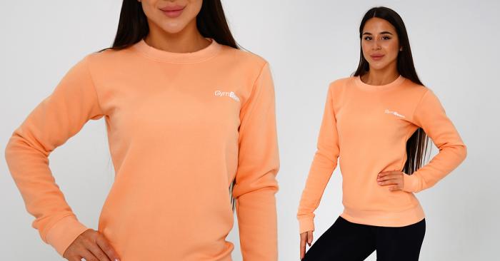 Ženski pulover Basic Powder Peach - GymBeam