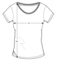 Women’s T-shirt Box Logo Navy Rosegold - GymBeam