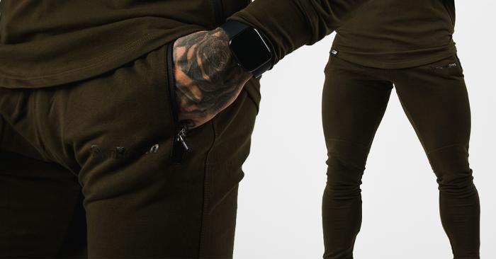 Mens Sweatpants Urban Military Green - Gymbeam