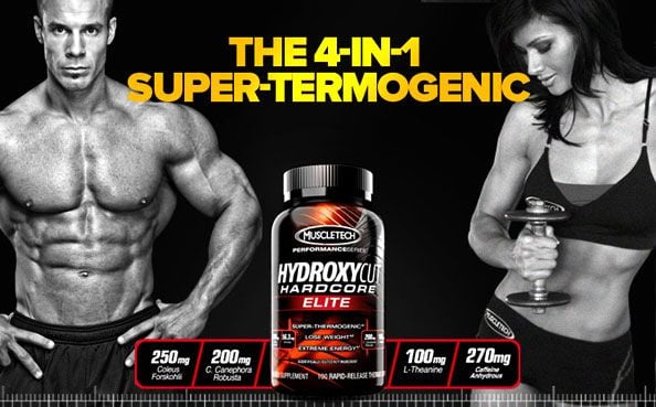 Fat burner Hydroxycut Hardcore Elite 110 caps - Muscletech
